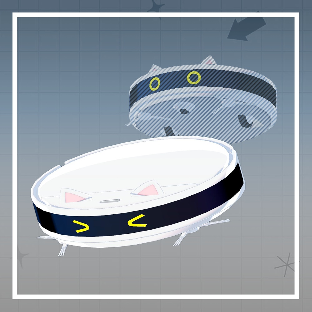 ルームバ猫 Roomba cat【3Dモデル】