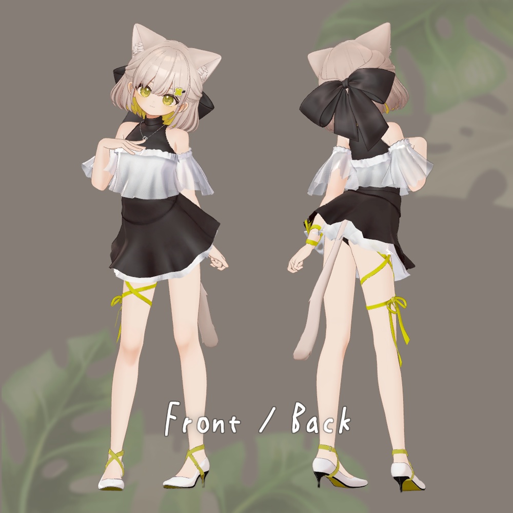 リボン・バレエコア (for Shiratsume)【3Dモデル】