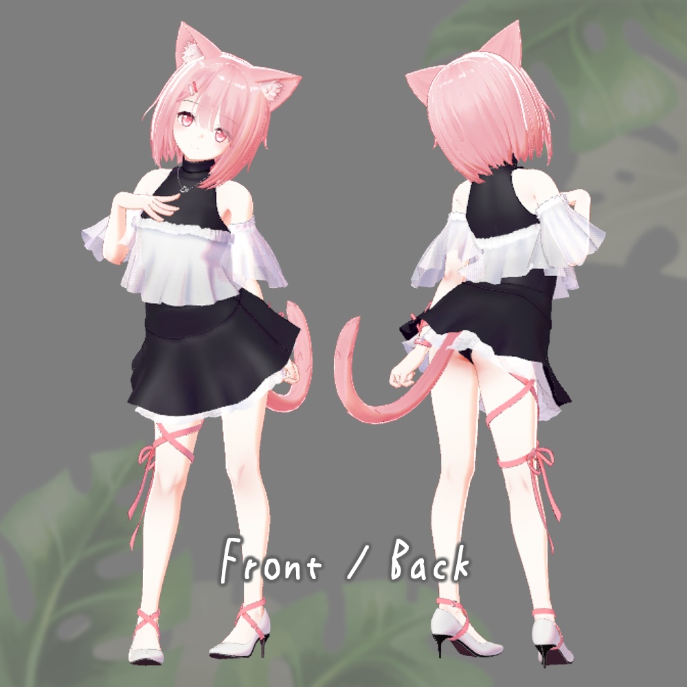 リボン・バレエコア (for Lurie / Perula / Sapphy / 心-556)【3Dモデル】