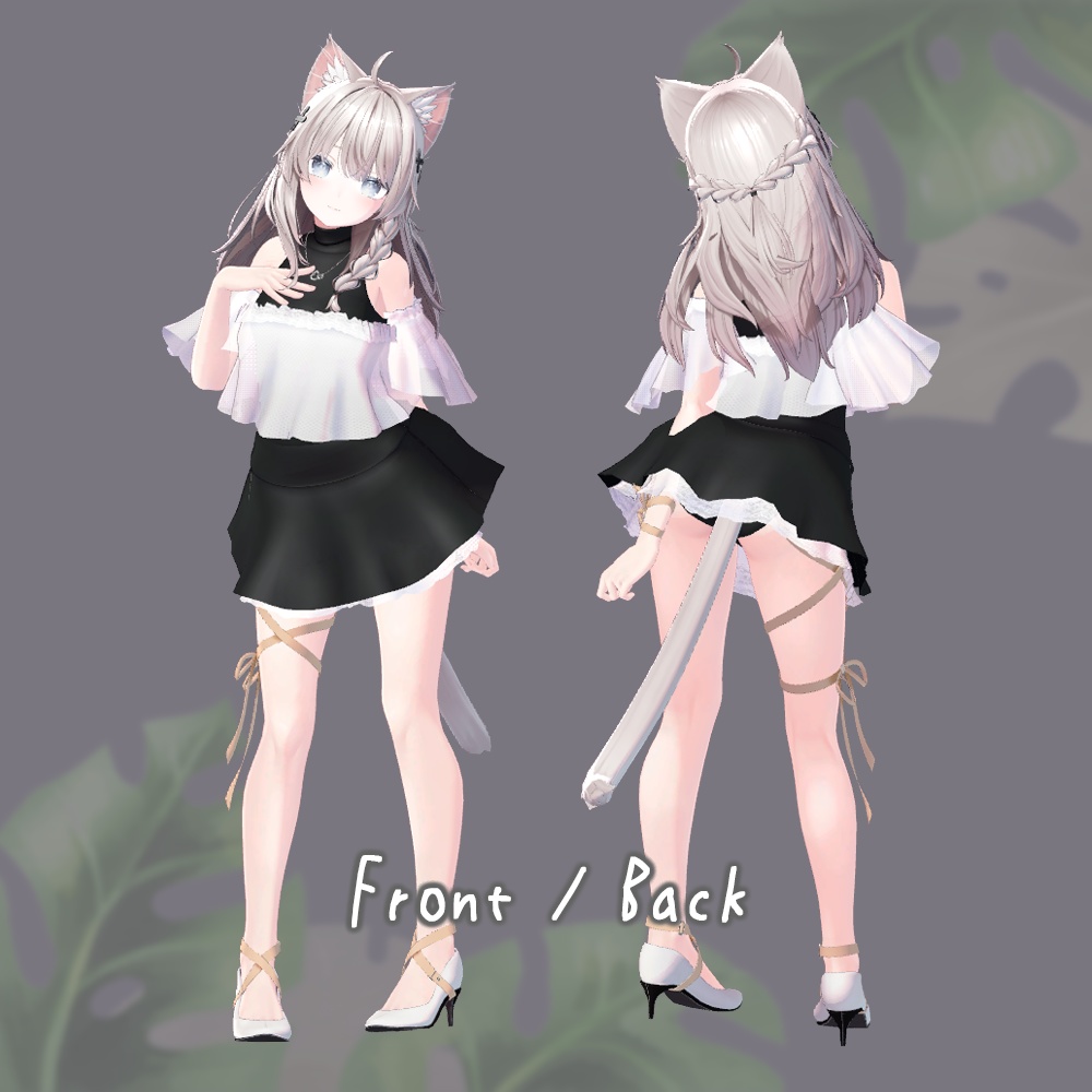 リボン・バレエコア (for Eku / Shinano)【3Dモデル】