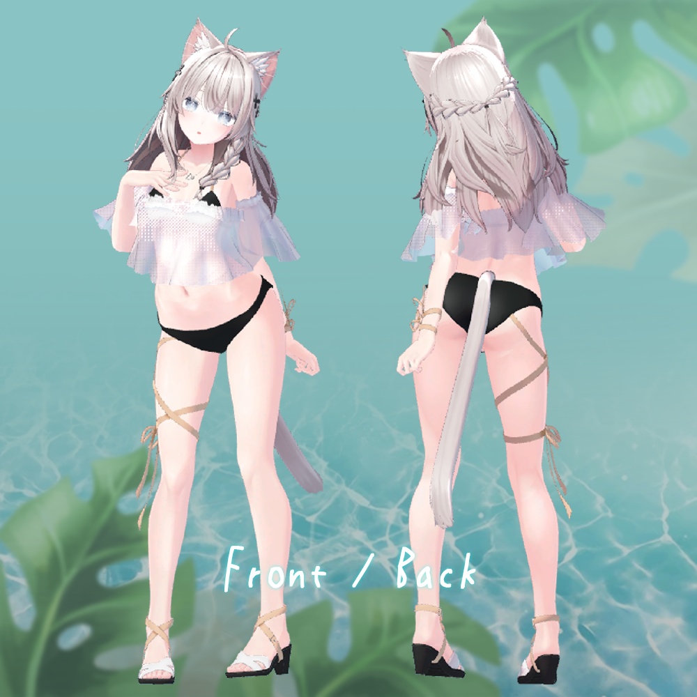 リボン・バレエコア (for Eku / Shinano)【3Dモデル】