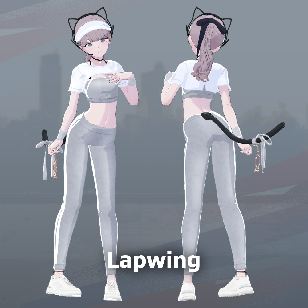 ネコ・スポーツウェア (8Avatars)【3Dモデル】