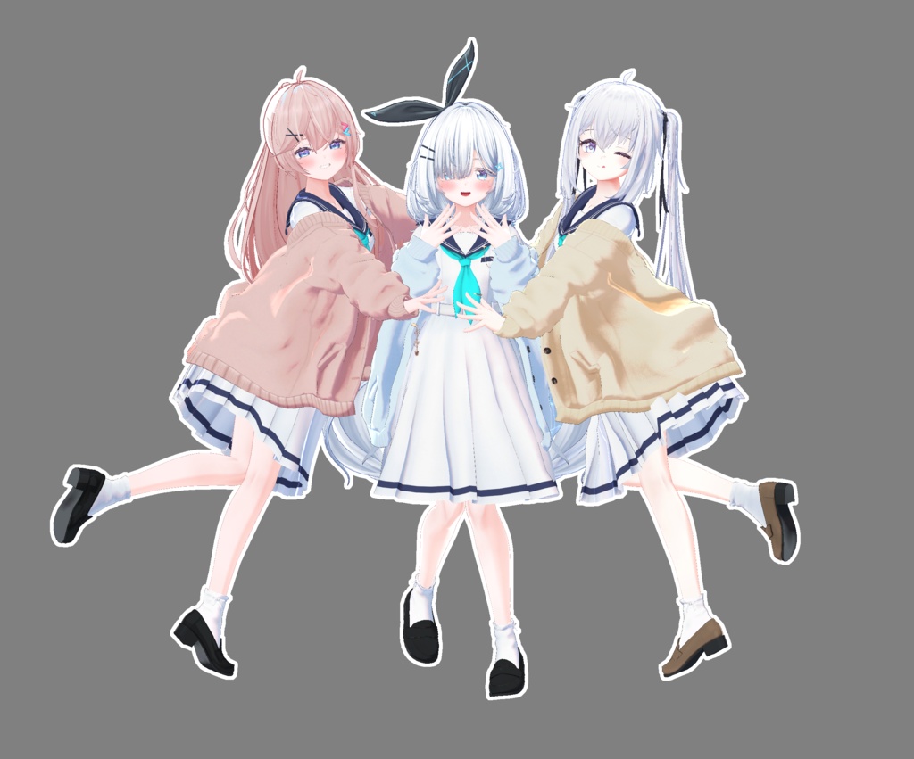 メロウ・セーラー (9Avatars)【3Dモデル】