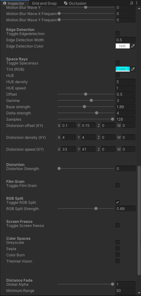 シネマティックシェーダー SCREENSPACE // M.O.O.N's Cinematic Shader
