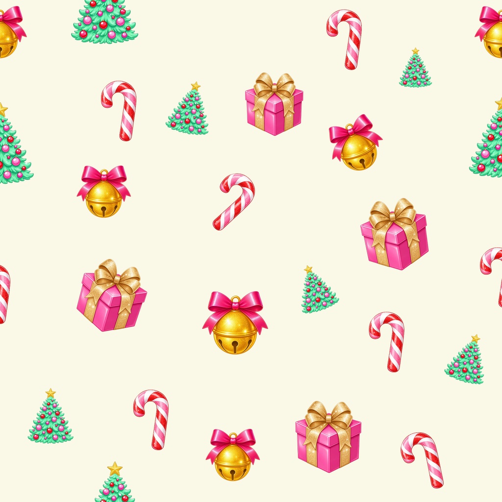 クリスマス デジタルペーパー3枚セット ポップ SNS素材 スマホ背景 デジタル手帳 壁紙