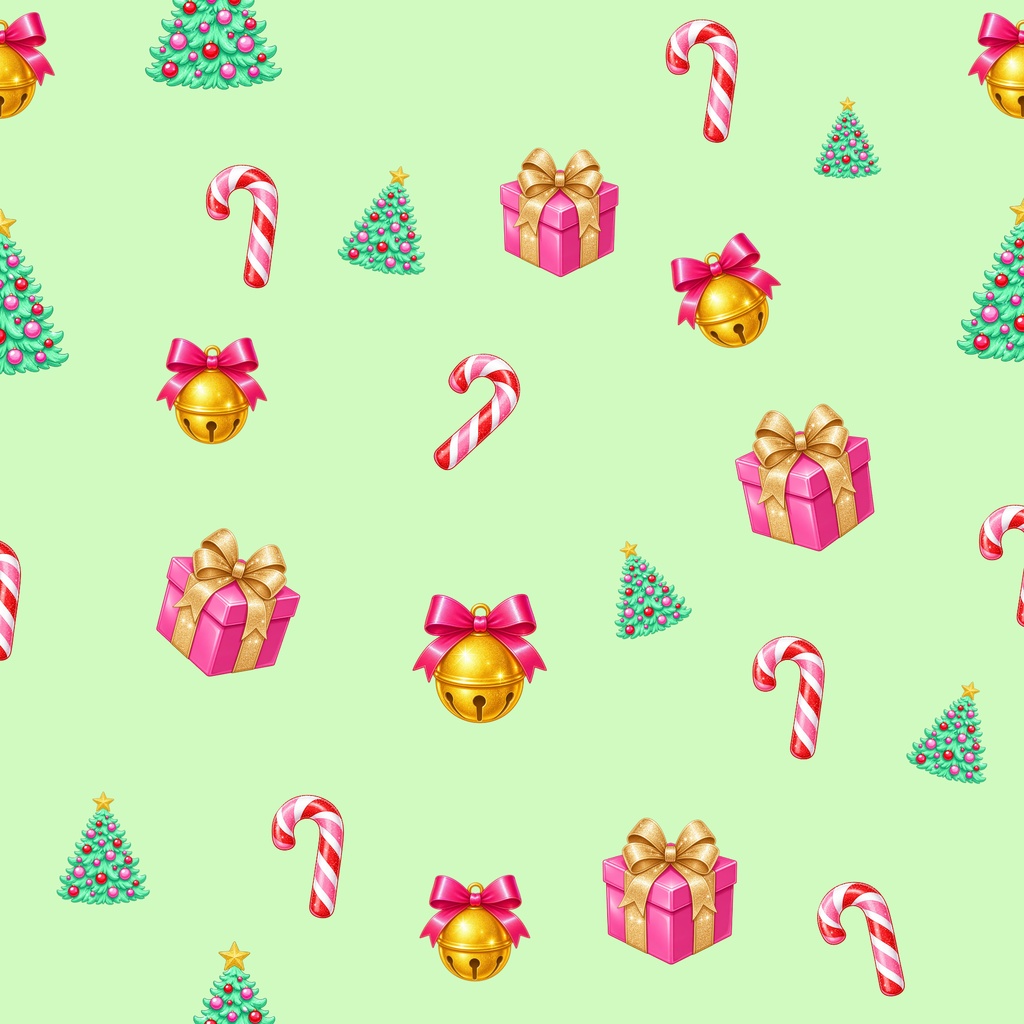 クリスマス　デジタルペーパー3枚セット　ポップ　SNS素材　スマホ背景　デジタル手帳　壁紙
