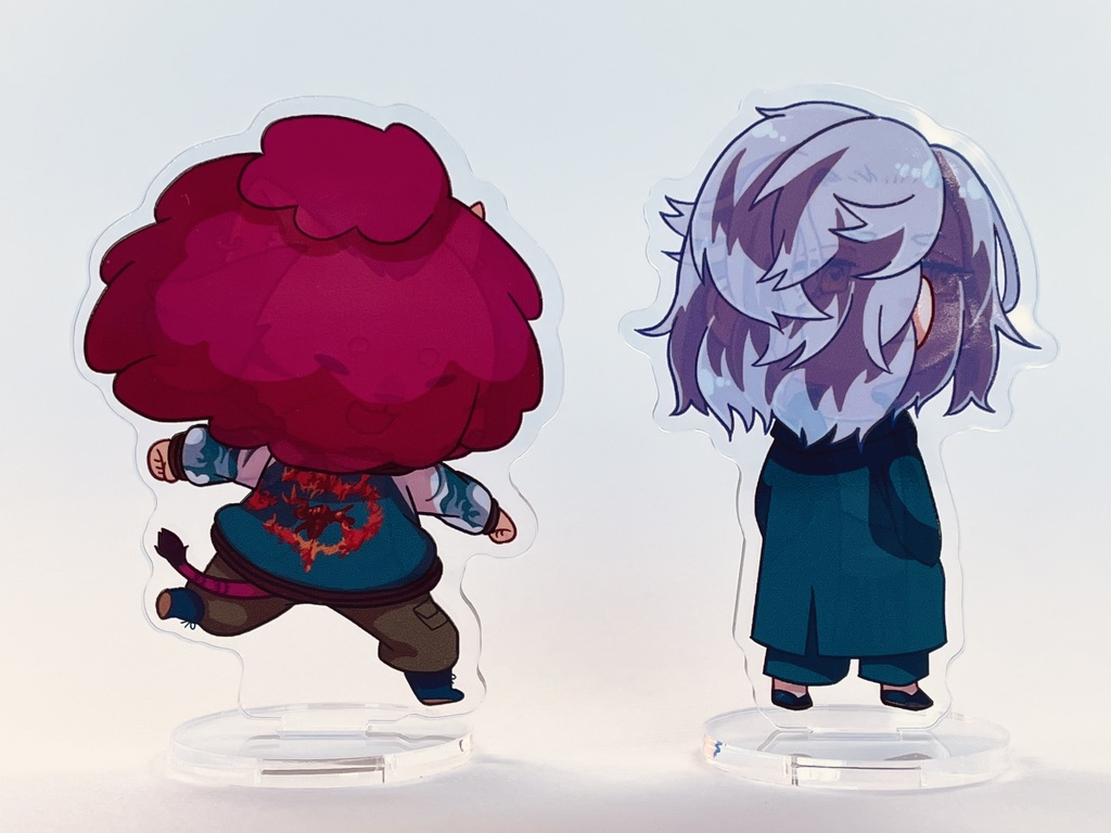 アクリルスタンド おでかけえるもくん&はーですくん