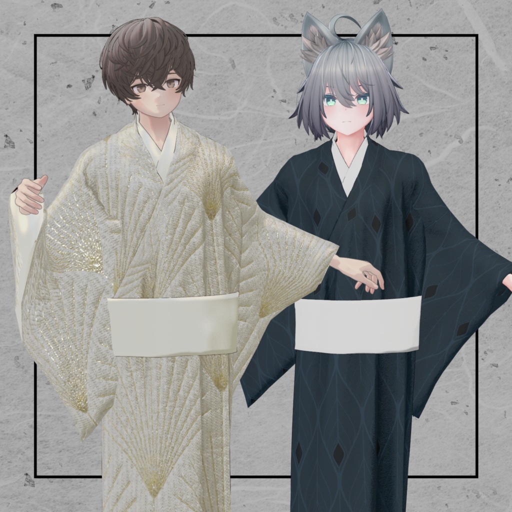 +Head対応衣装モデル kimono