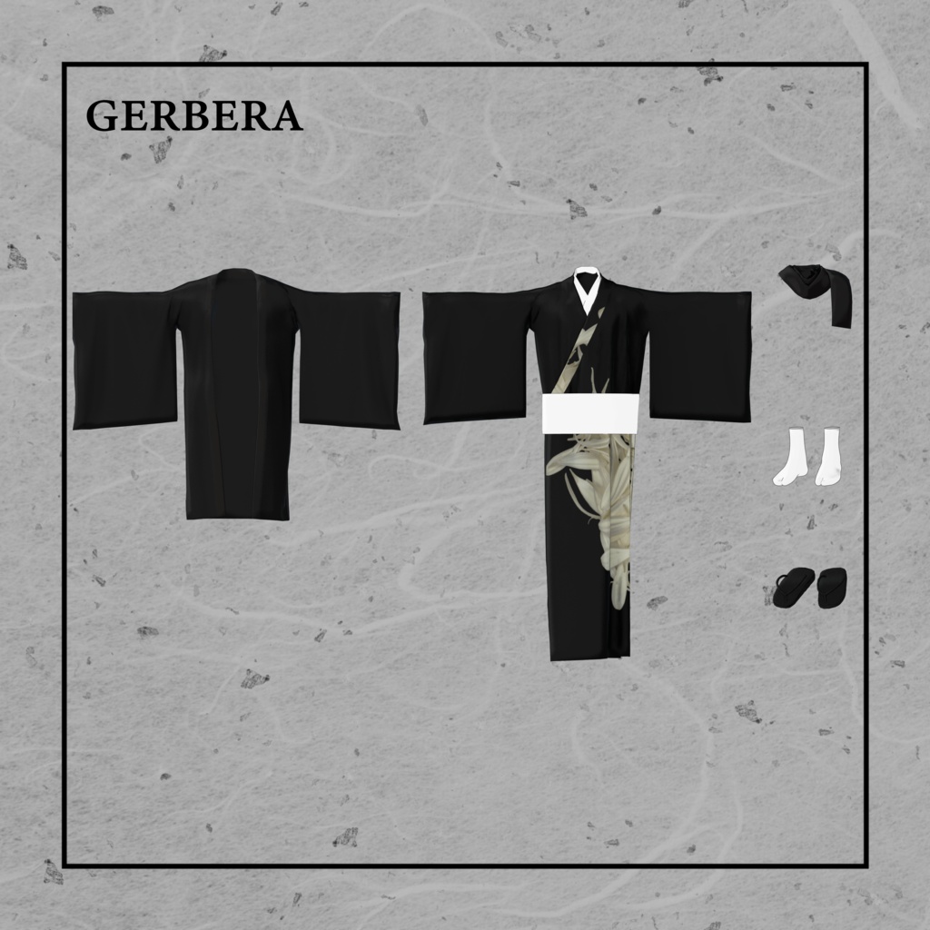 +Head対応衣装モデル kimono