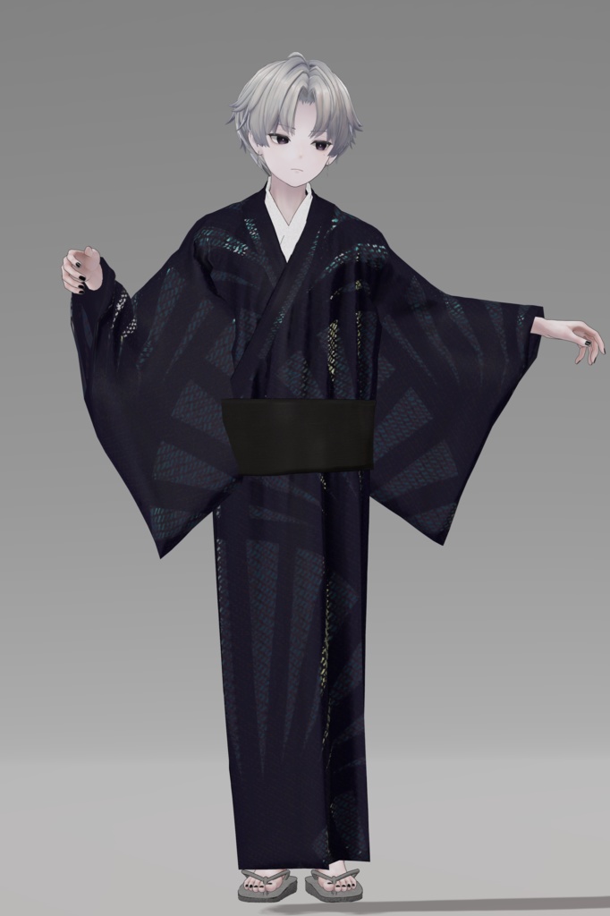 +Head対応衣装モデル kimono