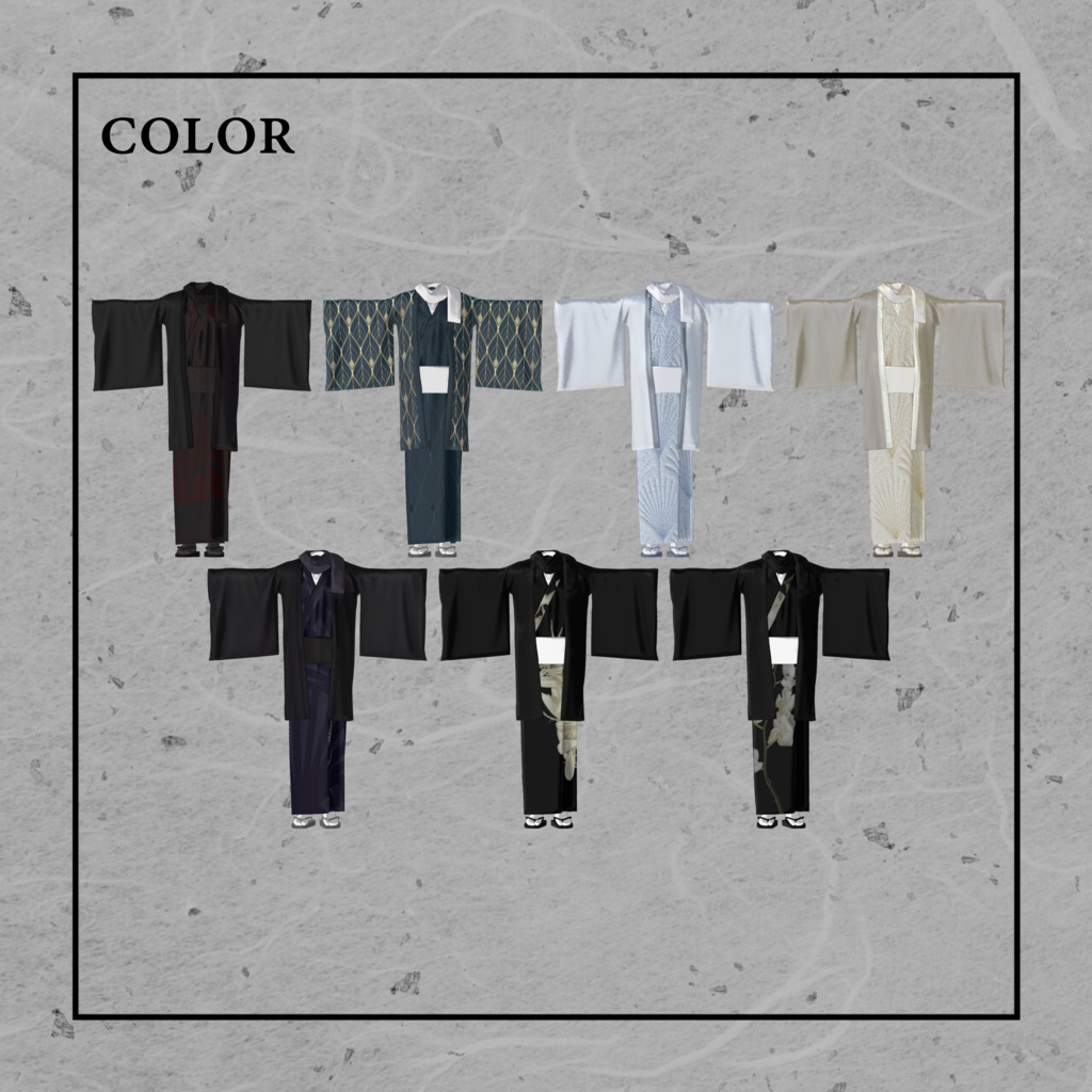 +Head対応衣装モデル kimono