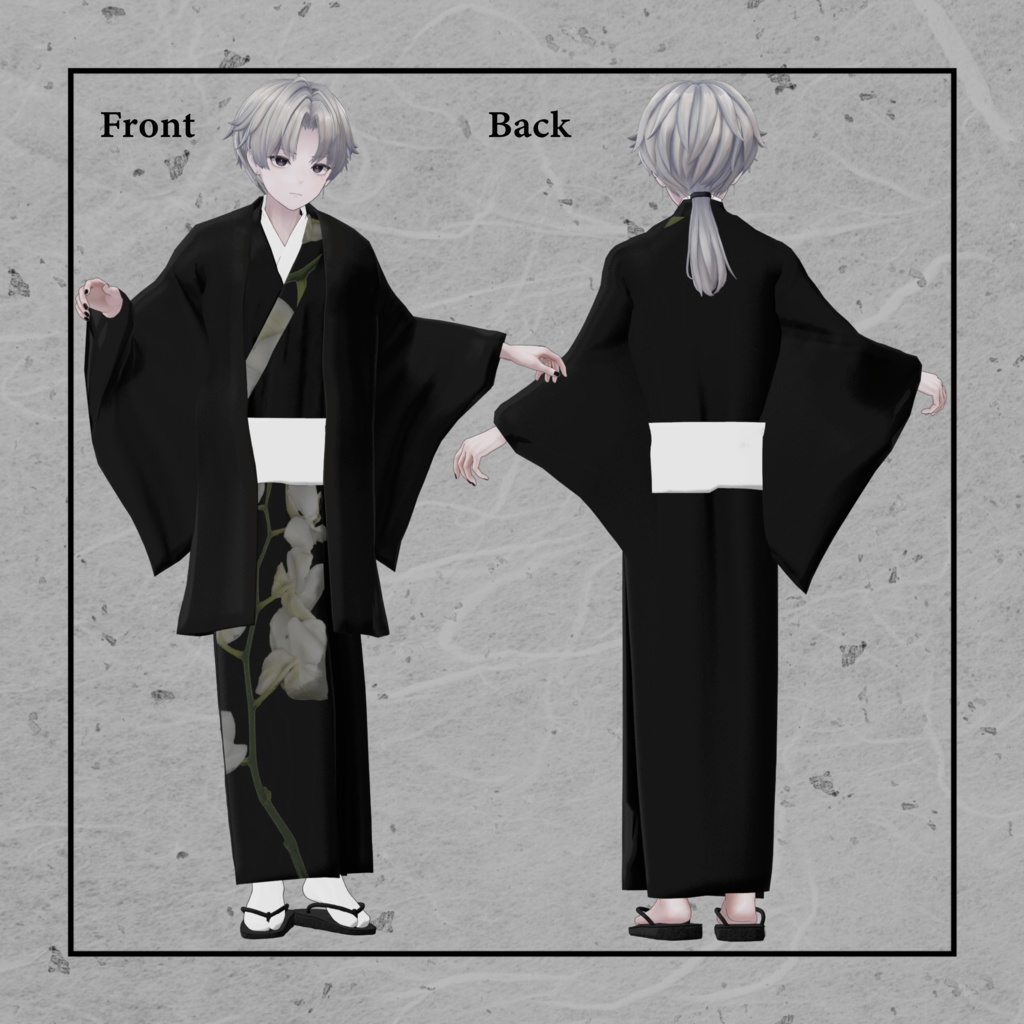 +Head対応衣装モデル kimono