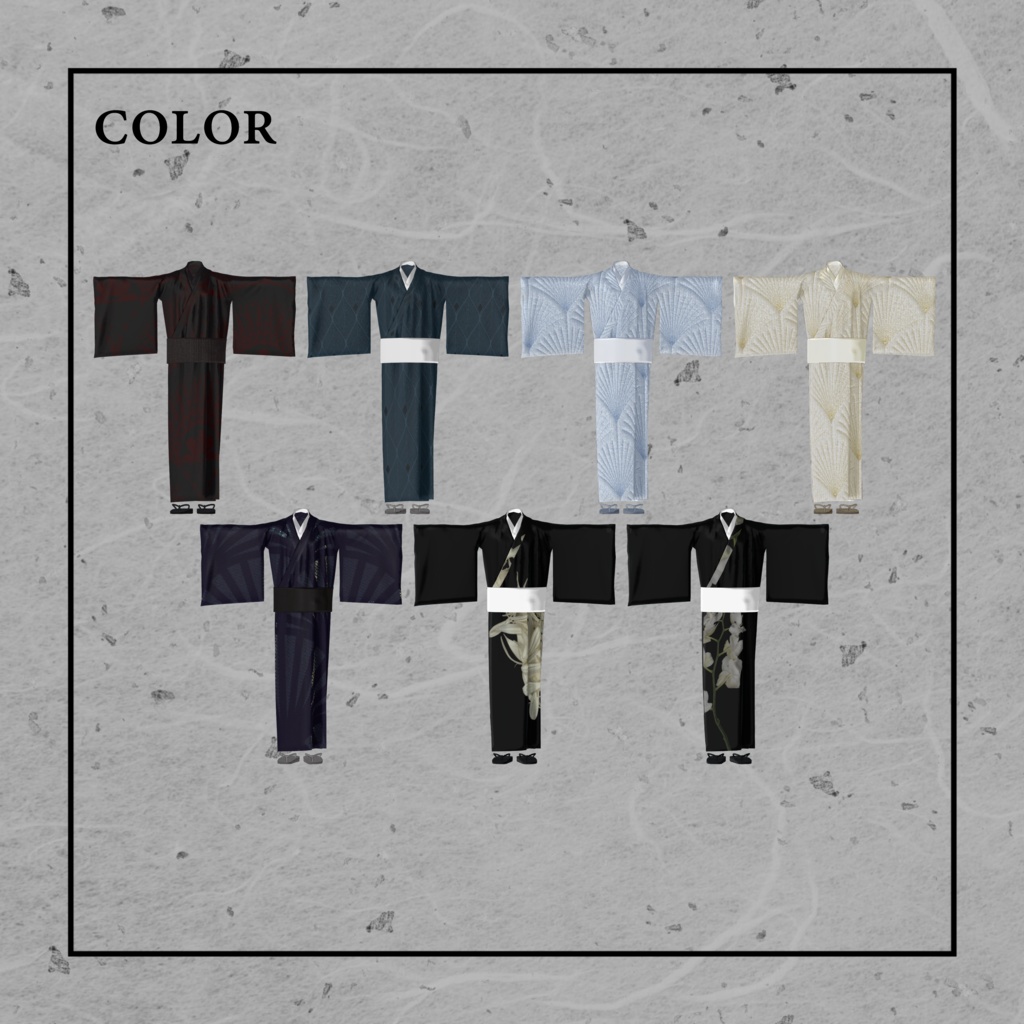 +Head対応衣装モデル kimono