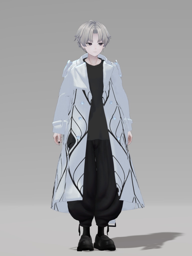 +Head / Lapwing対応衣装モデル Oversized Trench Coat