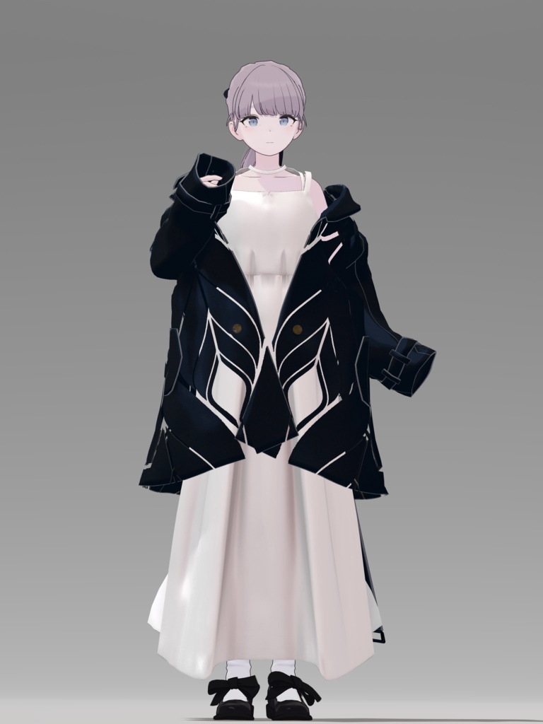 +Head / Lapwing対応衣装モデル Drop Shoulder Trench