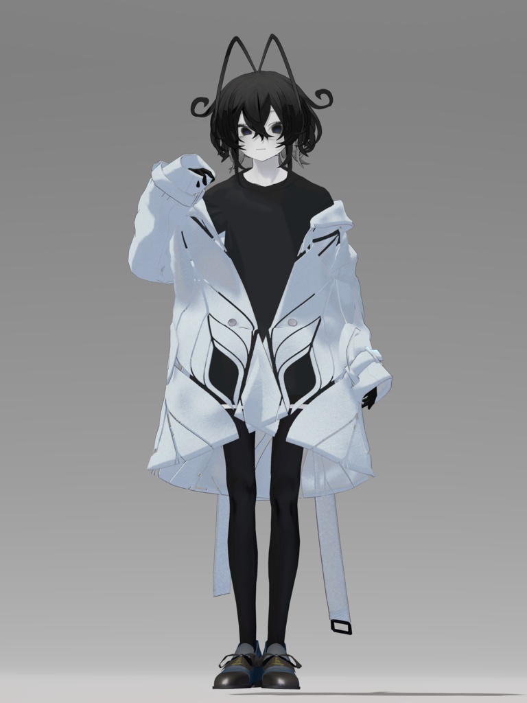 +Head / Lapwing対応衣装モデル Drop Shoulder Trench