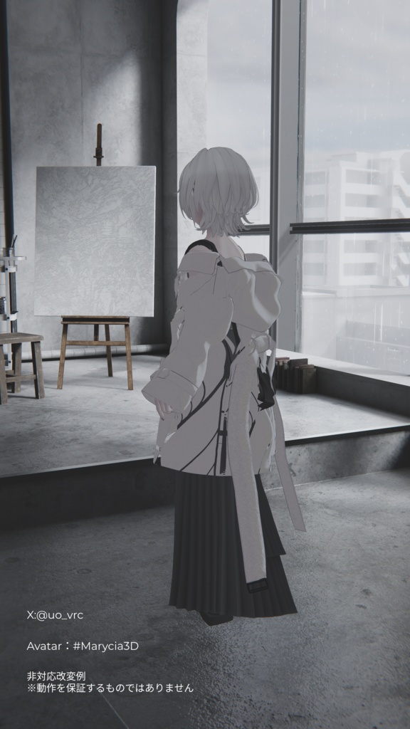 +Head / Lapwing対応衣装モデル Drop Shoulder Trench