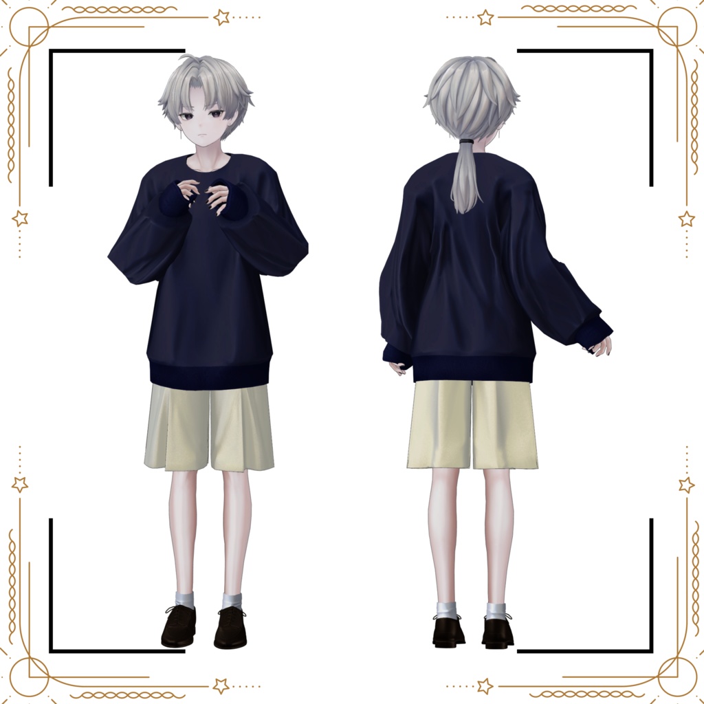 +Head対応衣装モデル Oversized Pullover