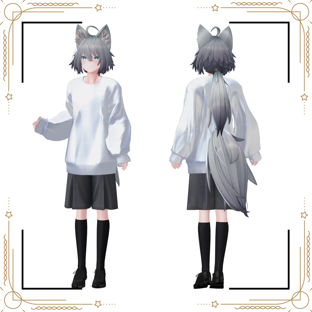 +Head対応衣装モデル Oversized Pullover