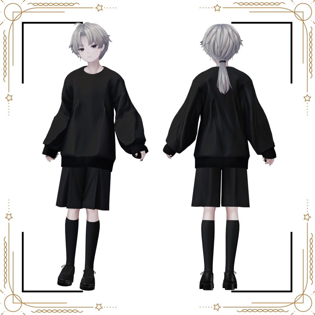 +Head対応衣装モデル Oversized Pullover