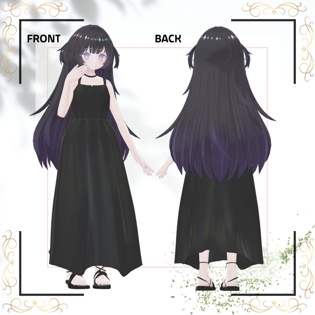 Grus/Lapwing/あのめあ対応 Long Camidress