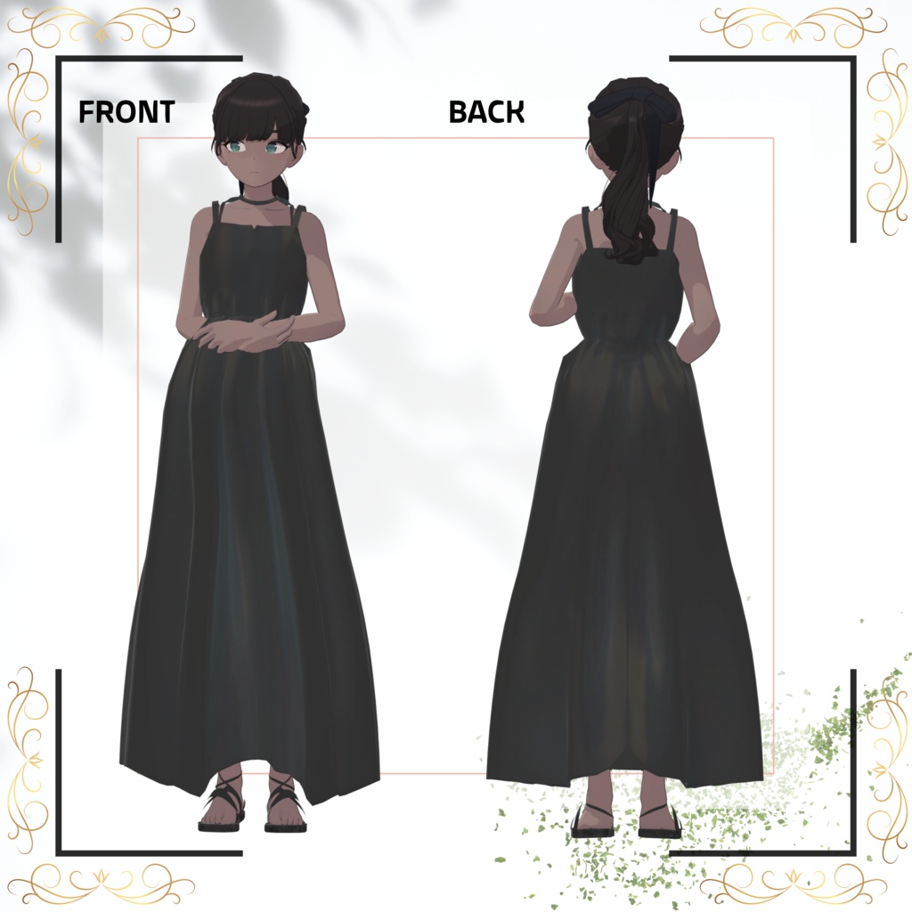 Grus/Lapwing/あのめあ対応 Long Camidress