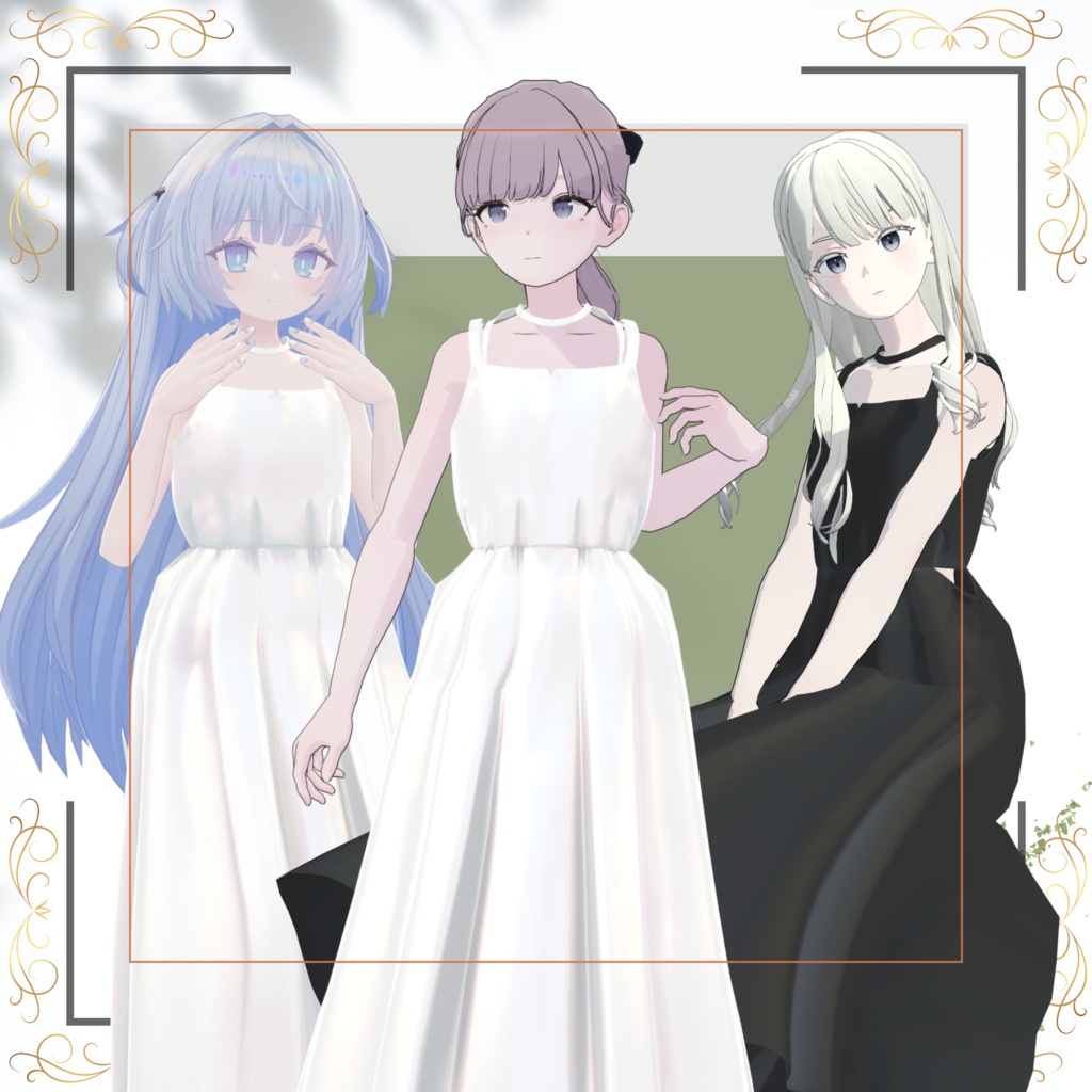 Grus/Lapwing/あのめあ対応　Long Camidress