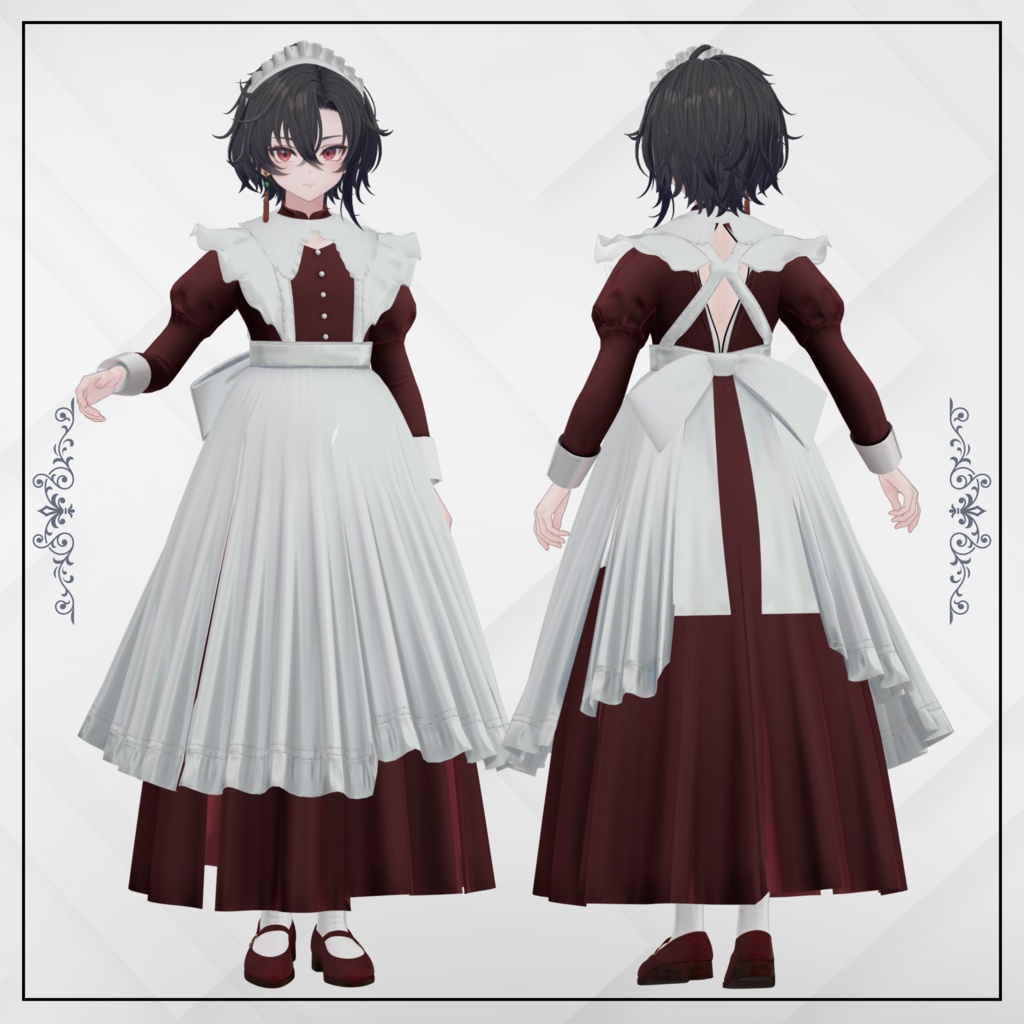 +Head / くうた対応衣装モデル Classic Maid