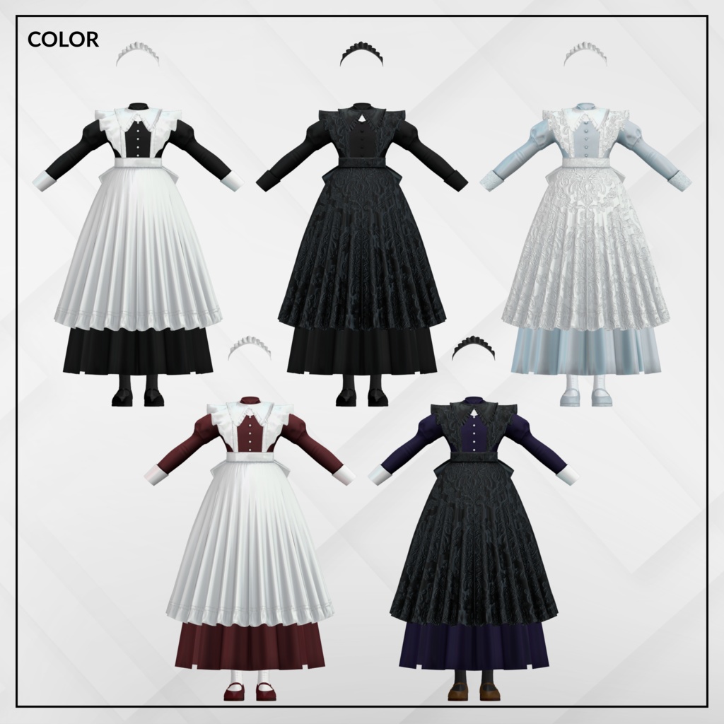 +Head / くうた対応衣装モデル Classic Maid