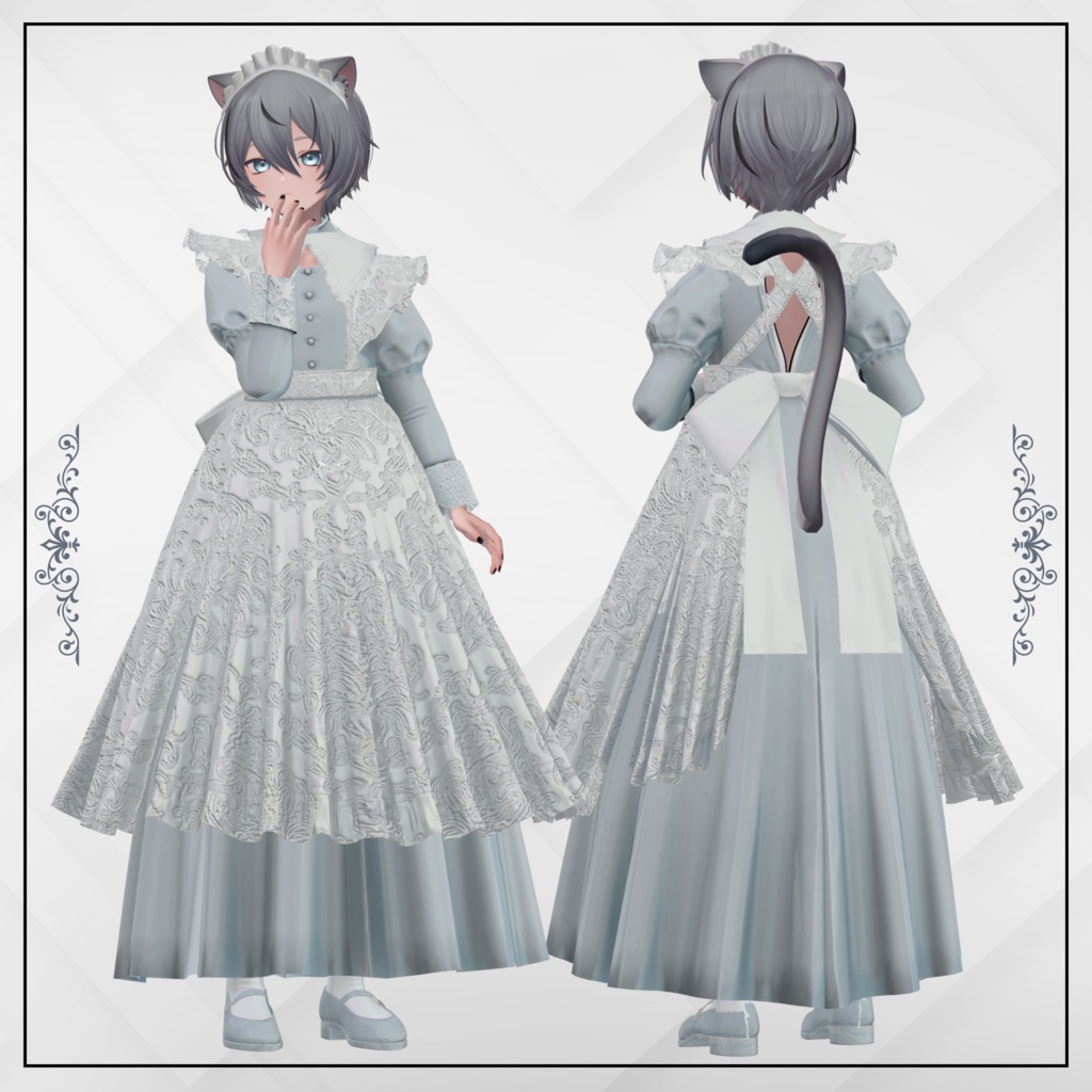 +Head / くうた対応衣装モデル Classic Maid