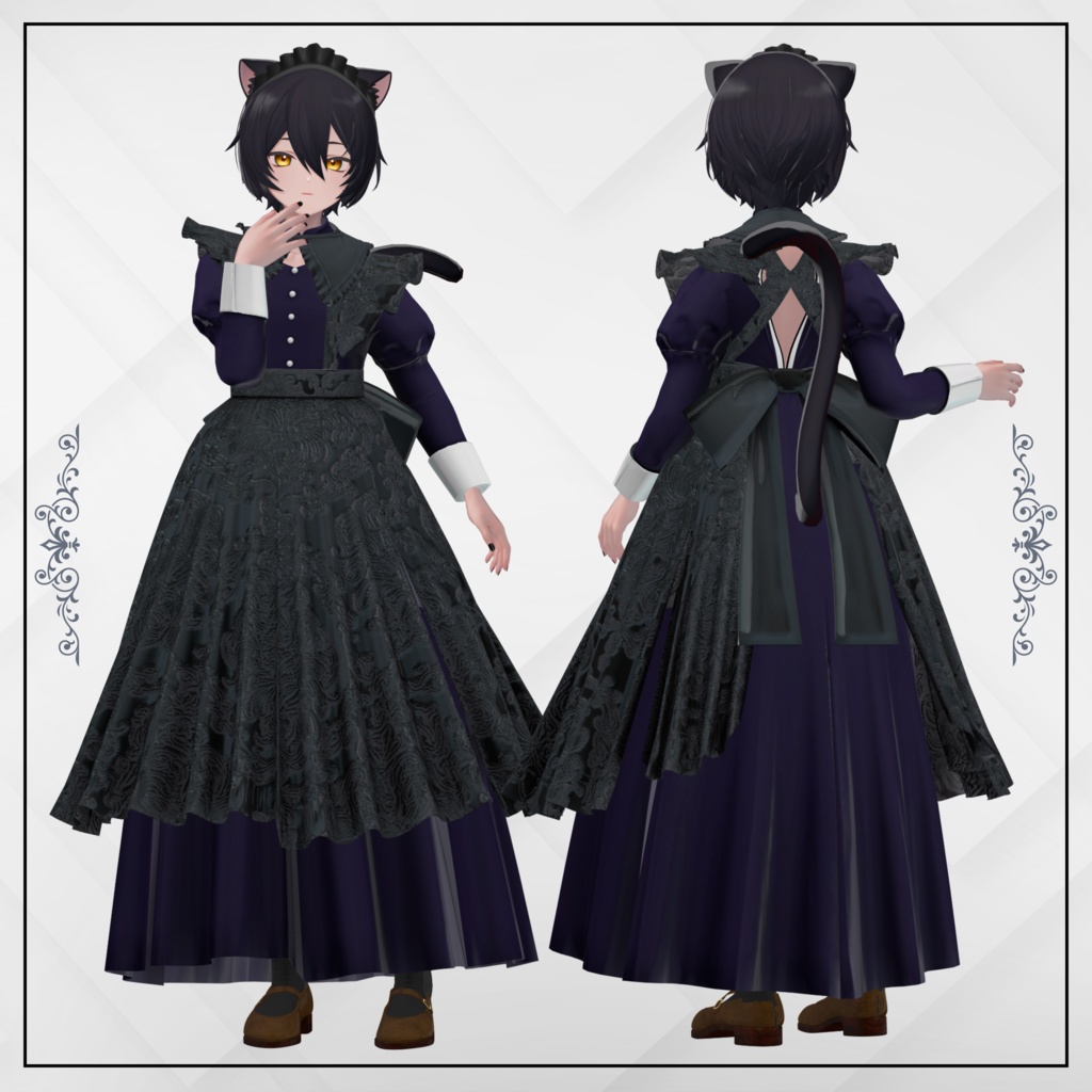 +Head / くうた対応衣装モデル Classic Maid