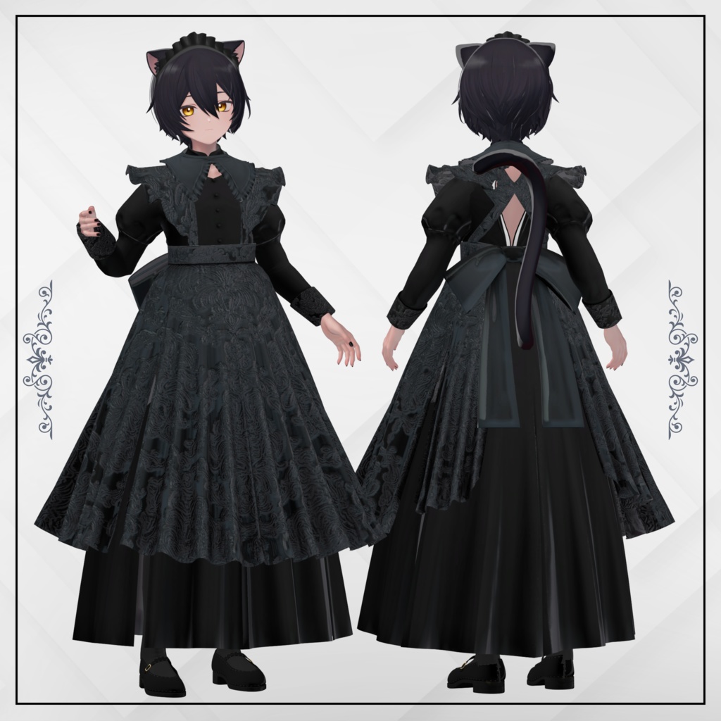 +Head / くうた対応衣装モデル Classic Maid