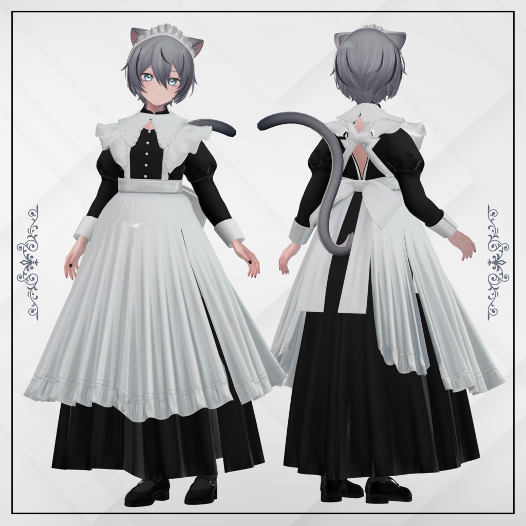 +Head / くうた対応衣装モデル Classic Maid