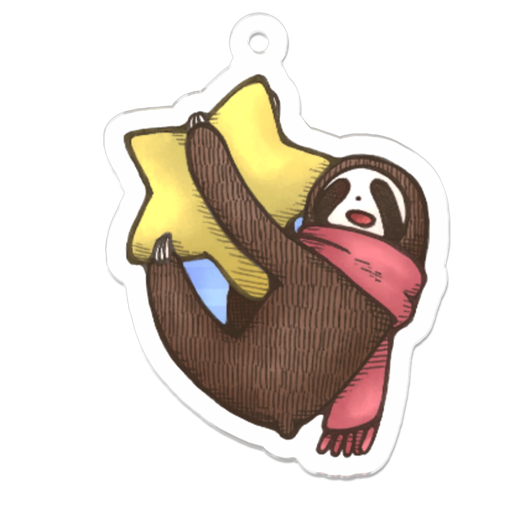 なまけるもの：ほしまめアクキー