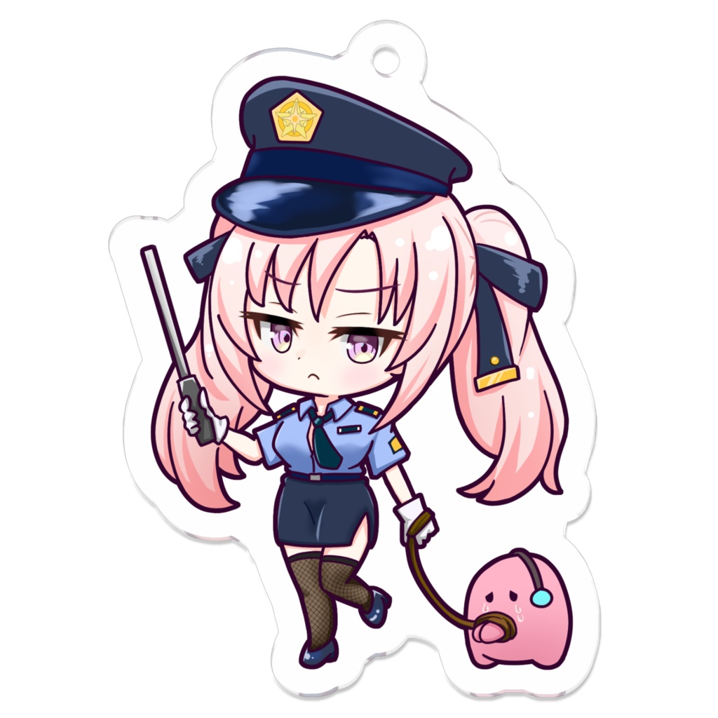 【2024 Halloween Merch】 Happy Himeween! Acrylic Keychain (Police Iku) / ハッピーヒメウィーン！アクリルキーホルダー（ポリスいくver.）