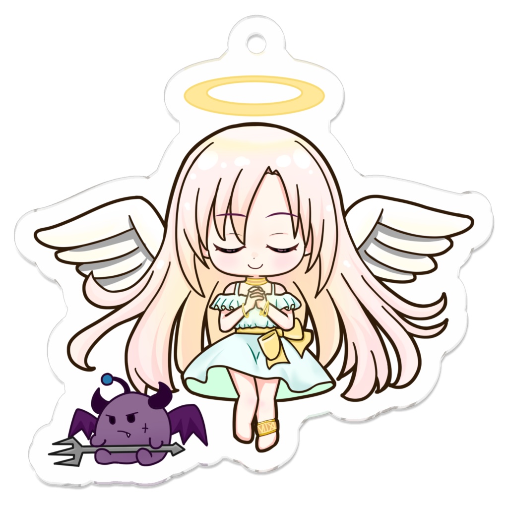 【2024 Halloween Merch】 Happy Himeween! Acrylic Keychain (Angel Iku) / ハッピーヒメウィーン!アクリルキーホルダー(天使いくver.)