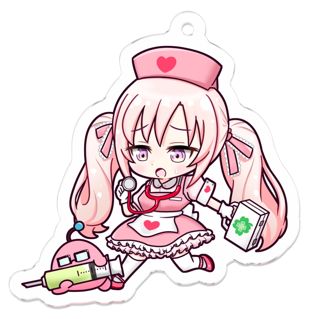 【2024 Halloween Merch】 Happy Himeween! Acrylic Keychain (Nurse Iku) / ハッピーヒメウィーン！アクリルキーホルダー（ナースいくver.）