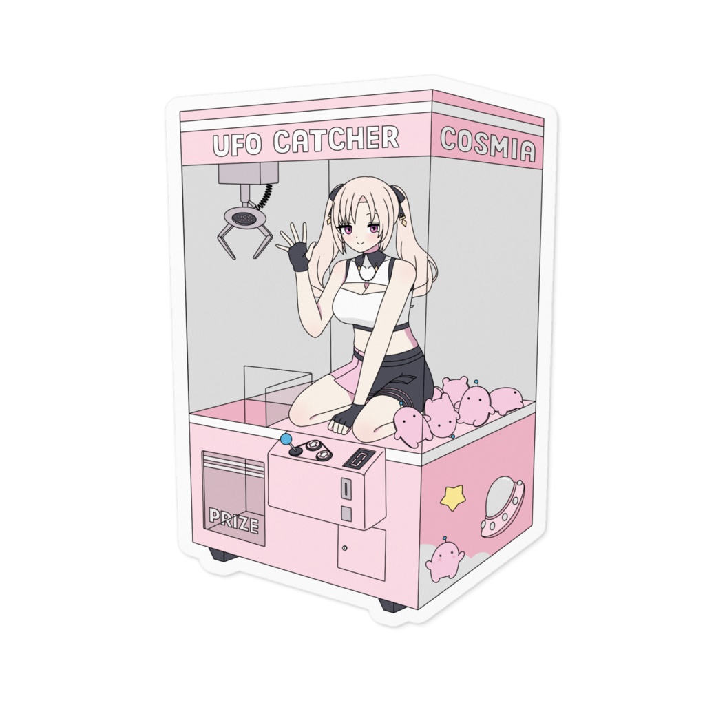 【4th Anni Merch】 UFO Babe Acrylic Sticker / 【4周年記念】ステッカー