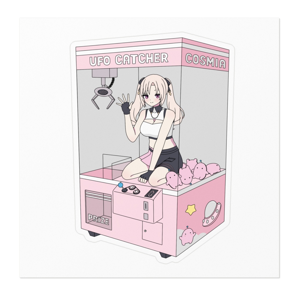 【4th Anni Merch】 UFO Babe Acrylic Sticker / 【4周年記念】ステッカー