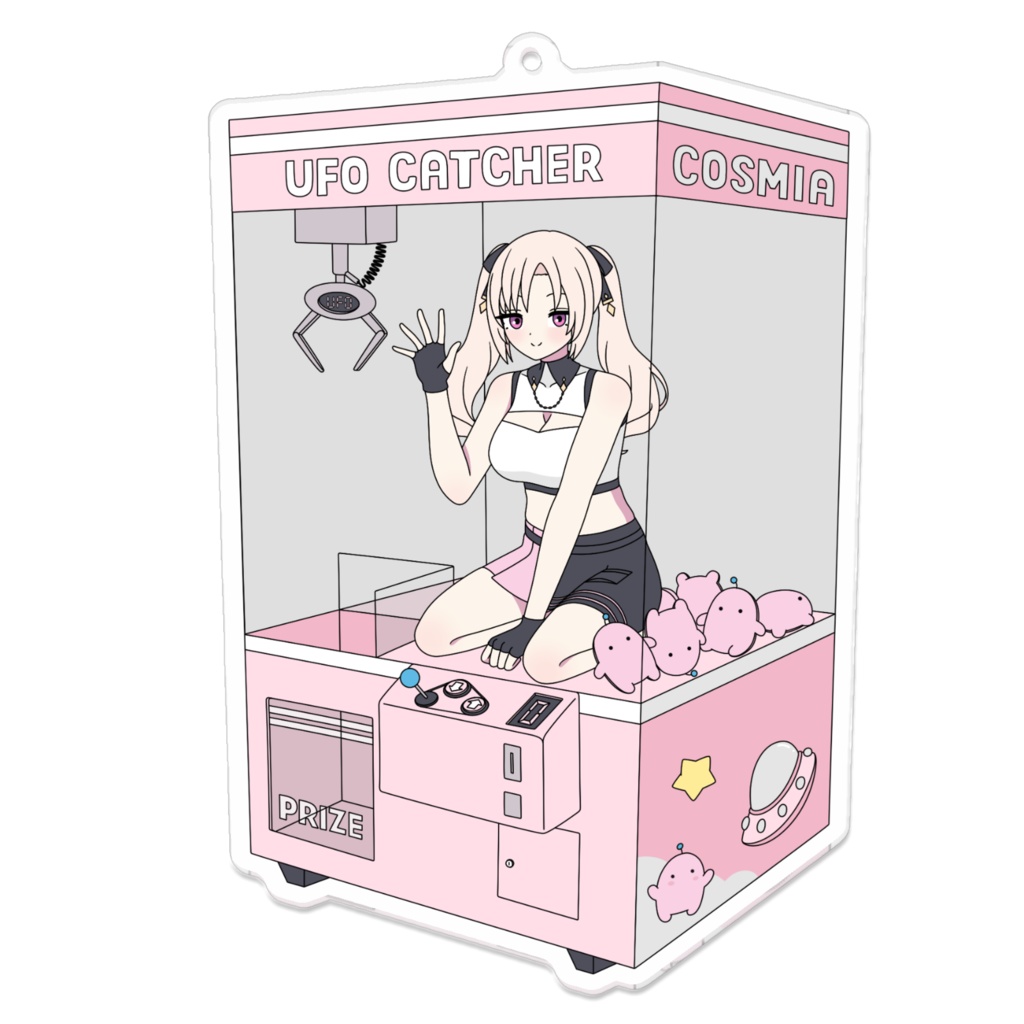 【4th Anni Merch】 UFO Babe Acrylic Keychain / 【4周年記念】アクリルキーホルダー
