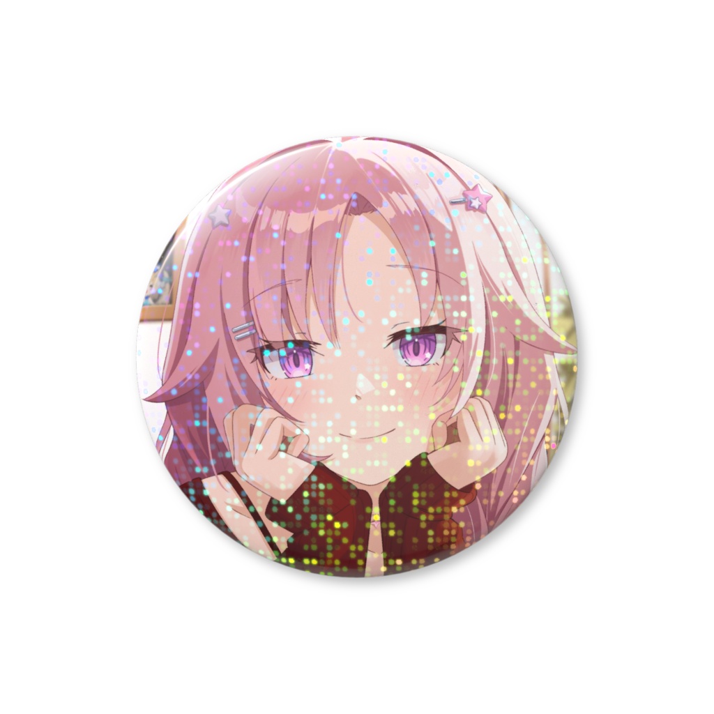 【2025 Birthday Merch】 "Autumn Palette" Holographic Can Badge / 星降いく生誕祭 2025 「オータムパレット」ホログラフィック缶バッジ