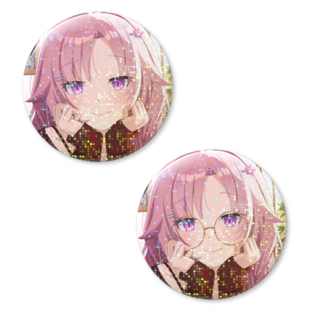 【2025 Birthday Merch】 "Autumn Palette" Holographic Can Badge / 星降いく生誕祭 2025 「オータムパレット」ホログラフィック缶バッジ