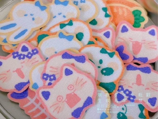 アニマルフレークシール(8枚入)