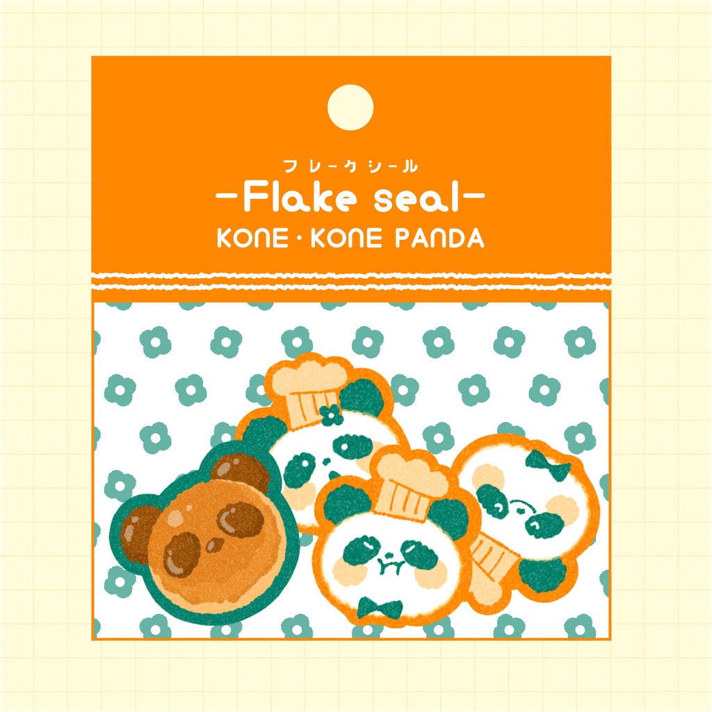 フレークシール(パンダ) -Flake seal（Panda）
