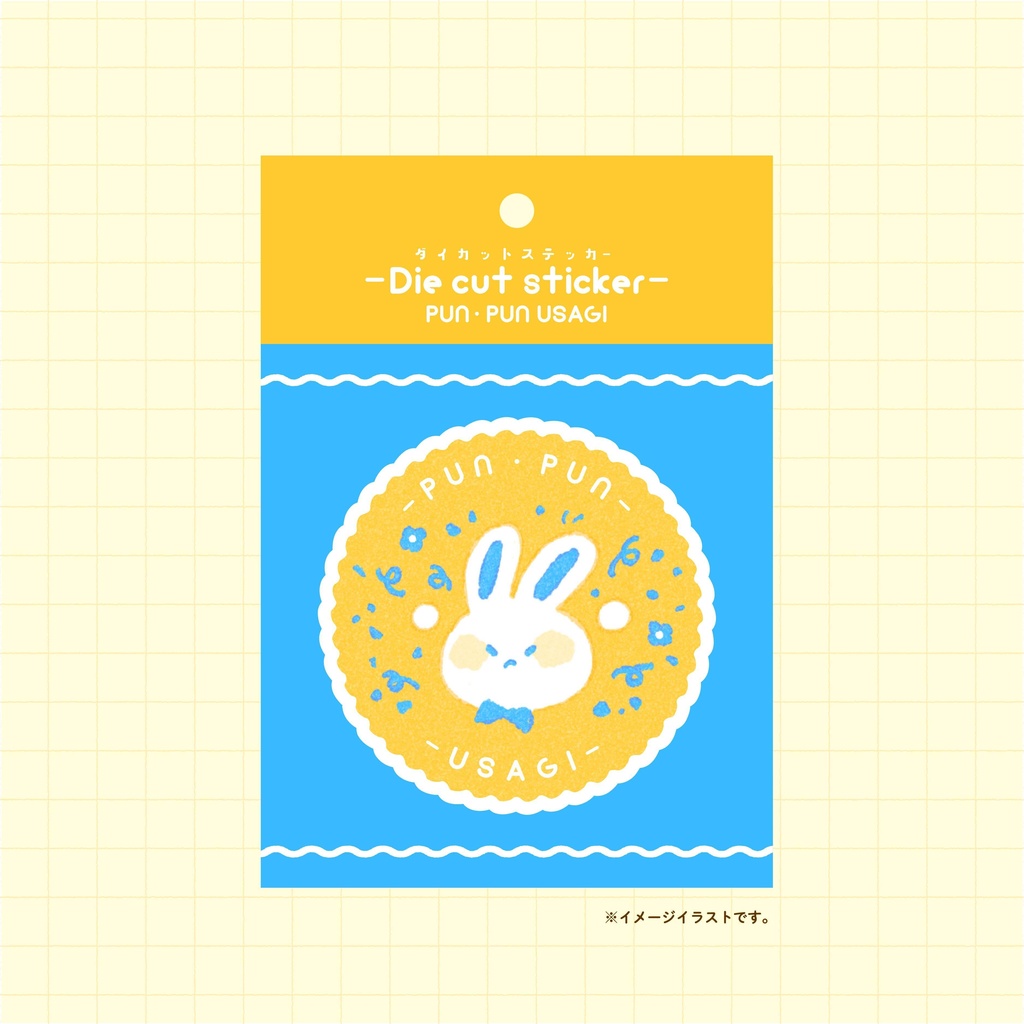 クリアステッカー(うさぎ)-Clear sticker(rabbit)