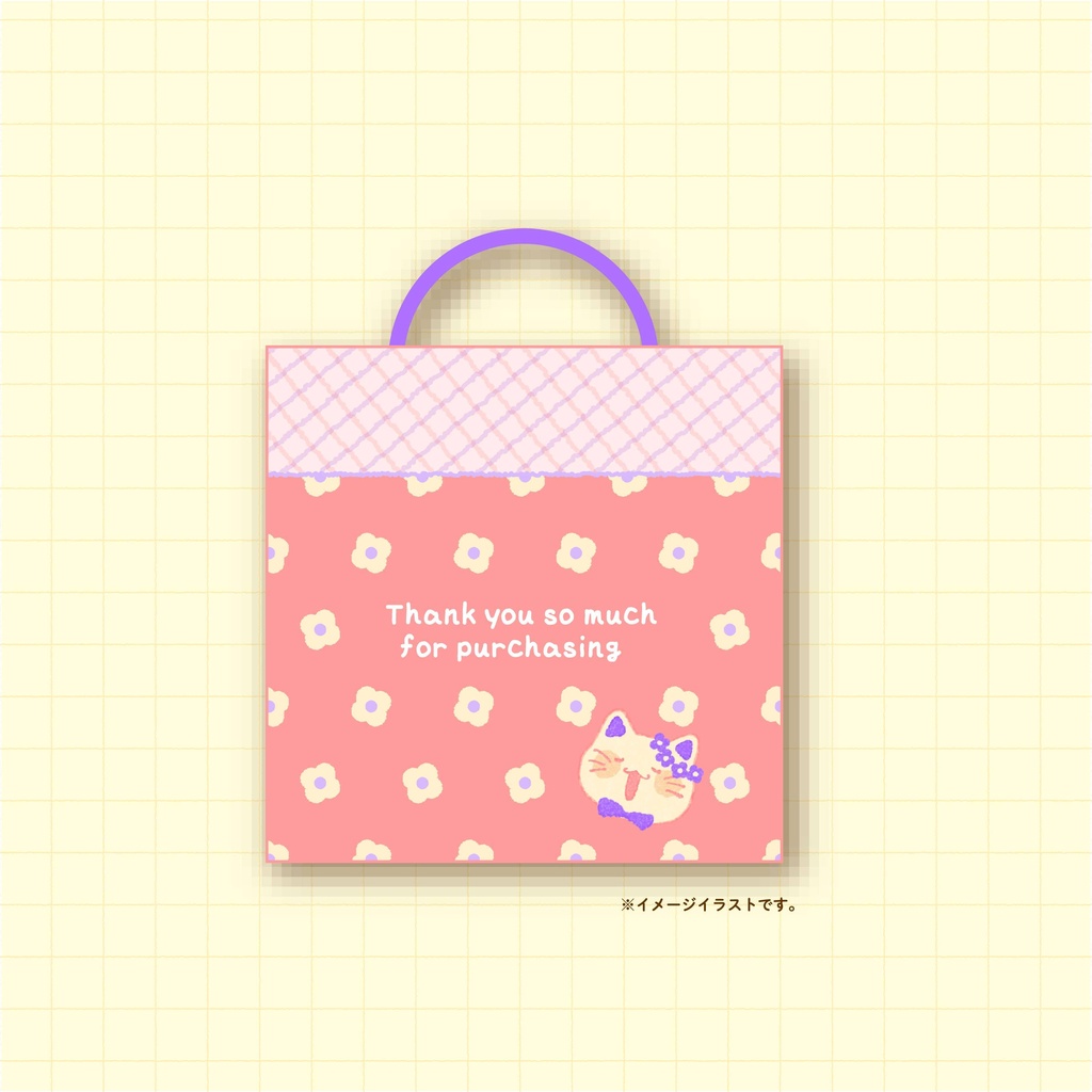 紙袋（ねこ）-Paper bag (cat)