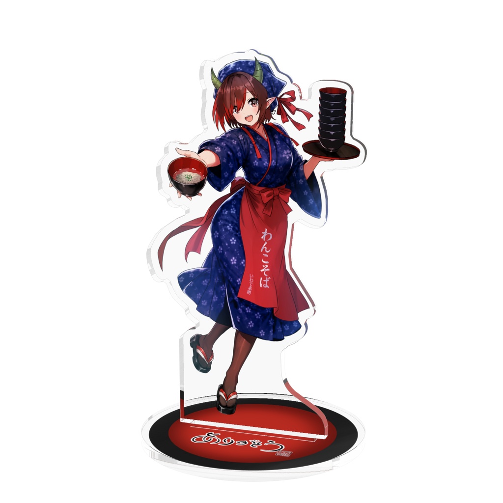【期間限定】📣ボイス特典つき!登録者8000人記念🎊WA!和!8!わんこそばお給仕ひっつみちゃんアクリルフィギュア🥢🎀