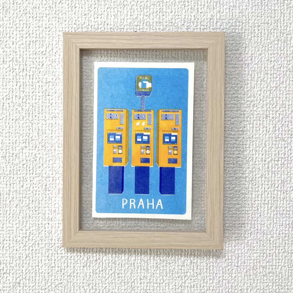 プラハの列車券売機