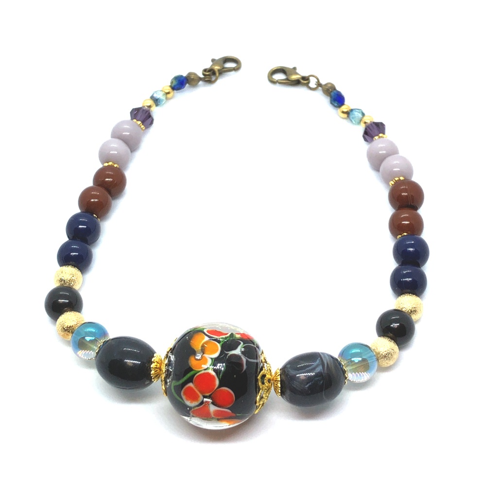 羽織り紐　黒橡