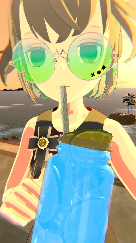 【VRChat想定】サンダーめがね⚡